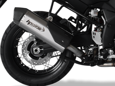 HP CORSE Suzuki DL1000 V-Strom (17/19) Slip-on Exhaust "SPS Carbon Titanium" (EU homologated)