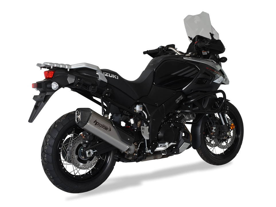 HP CORSE Suzuki DL1000 V-Strom (17/19) Slip-on Exhaust "SPS Carbon Titanium" (EU homologated)