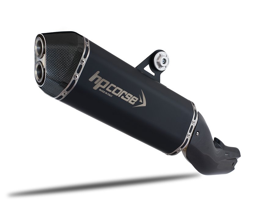 HP CORSE BMW R1250GS Slip-on Exhaust "SPS Carbon Black" (EU homologated)