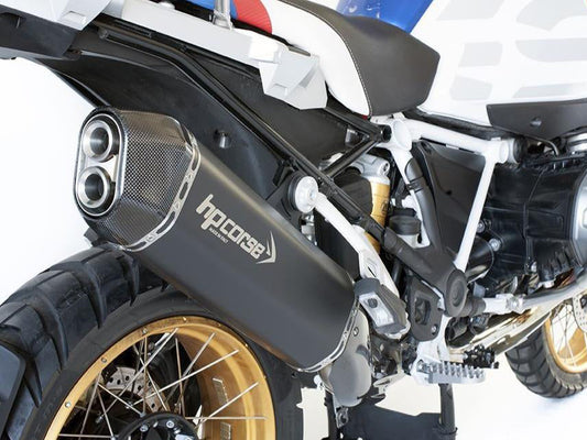 HP CORSE BMW R1250GS Slip-on Exhaust "SPS Carbon Black" (EU homologated)