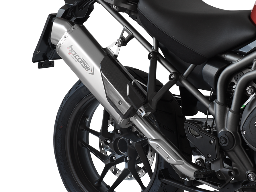 HP CORSE Triumph Tiger 1200 (18/21) Slip-on Exhaust "4-Track R Titanium" (EU homologated)