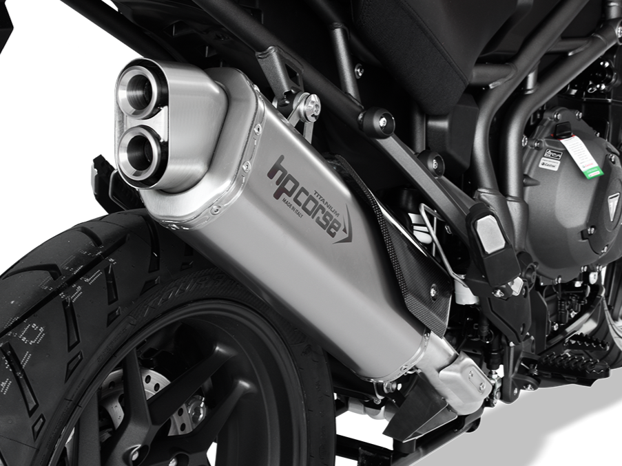 HP CORSE Triumph Tiger 1200 (18/21) Slip-on Exhaust "4-Track R Titanium" (EU homologated)