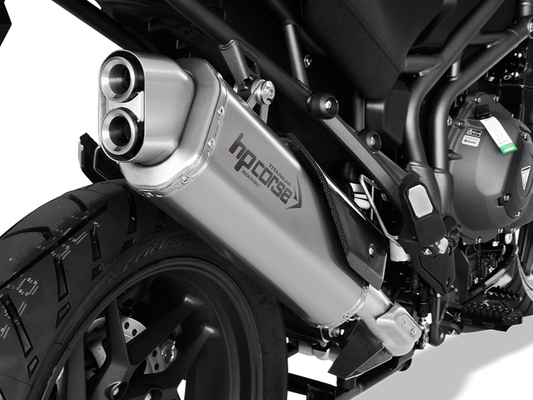 HP CORSE Triumph Tiger 1200 (18/21) Slip-on Exhaust "4-Track R Titanium" (EU homologated)