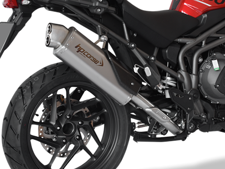 HP CORSE Triumph Tiger 1200 (18/21) Slip-on Exhaust "4-Track R Satin" (EU homologated)