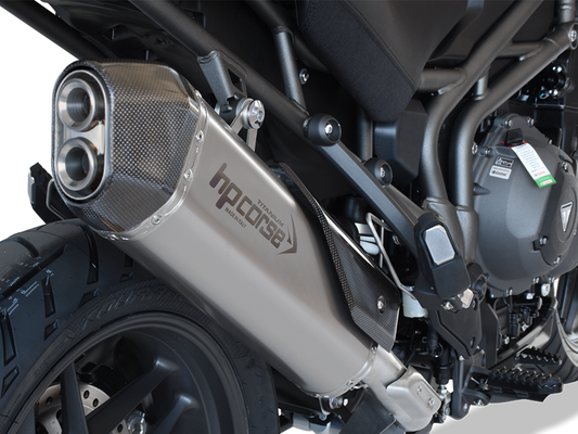 HP CORSE Triumph Tiger 1200 (18/21) Slip-on Exhaust "SPS Carbon Titanium" (EU homologated)