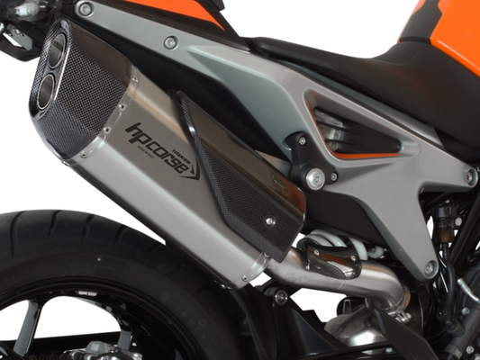 HP CORSE KTM 790 / 890 Duke Slip-on Exhaust "SP-3 Carbon Short Titanium" (EU homologated)