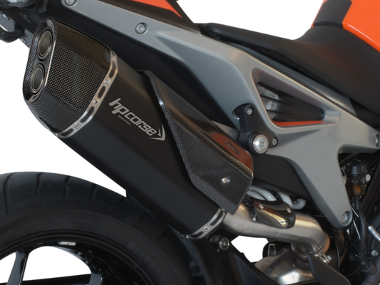 HP CORSE KTM 790 / 890 Duke Slip-on Exhaust "SP-3 Carbon Short Black" (EU homologated)