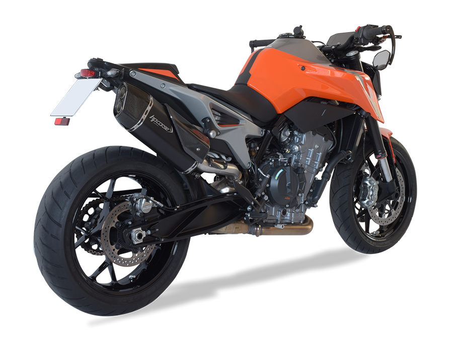 HP CORSE KTM 790 / 890 Duke Slip-on Exhaust "SP-3 Carbon Short Black" (EU homologated)