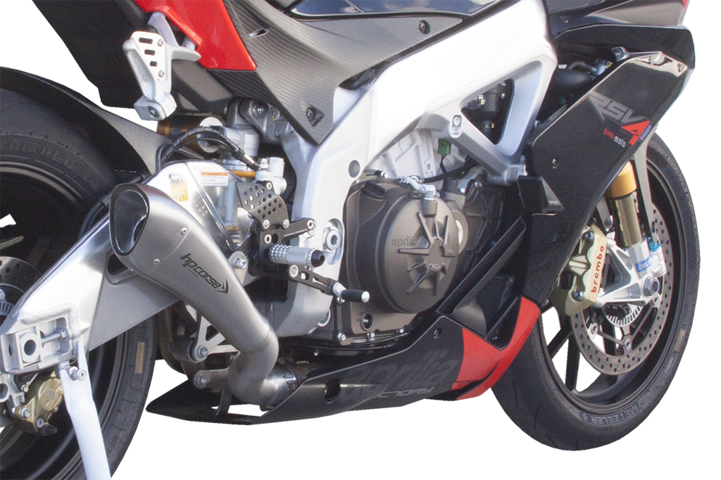 HP CORSE Aprilia RSV4 (09/14) Slip-on Exhaust "Hydroform Satin" (EU homologated)