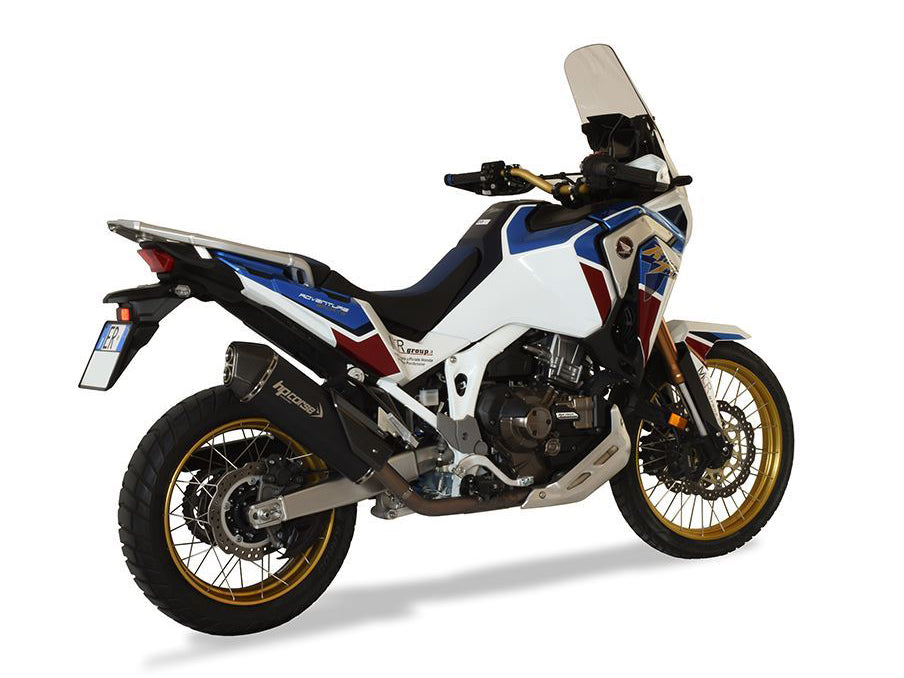 HP CORSE Honda CRF1100L Africa Twin Slip-on Exhaust "SPS Carbon Black" (EU homologated)