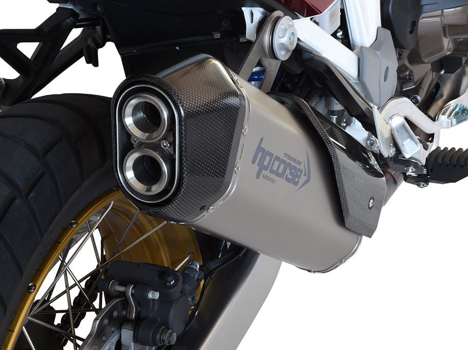 HP CORSE Honda CRF1100L Africa Twin Slip-on Exhaust "SPS Carbon Titanium" (EU homologated)