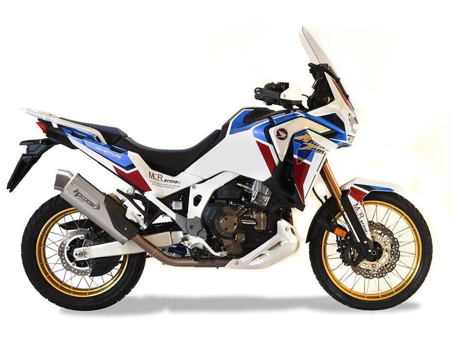 HP CORSE Honda CRF1100L Africa Twin Slip-on Exhaust "4-Track R Satin" (EU homologated)