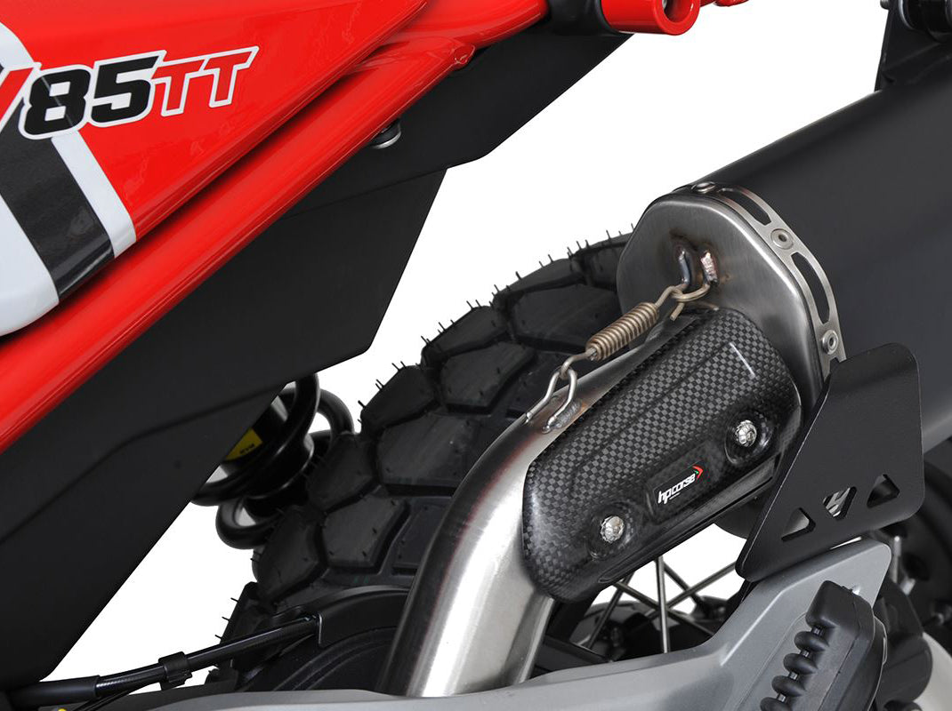 HP CORSE Moto Guzzi V85 TT (2019+) Slip-on Exhaust "SPS Carbon Ceramic Black" (Euro 4/5)