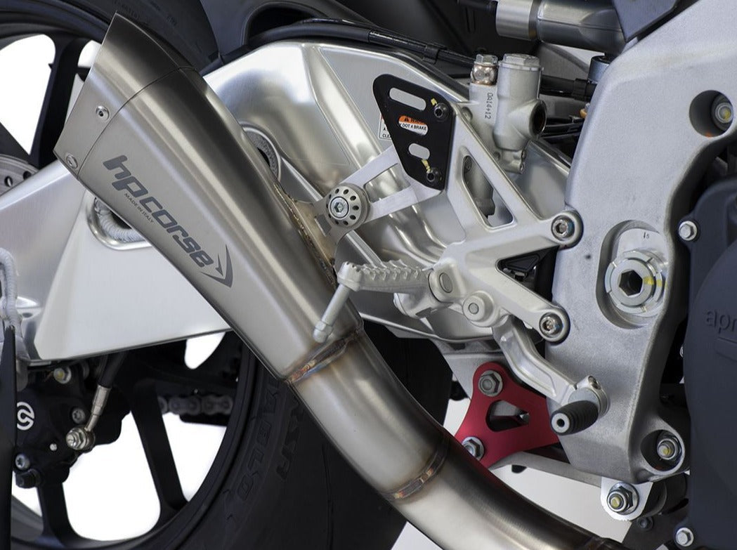 HP CORSE Aprilia RSV4 (19/20) Slip-on Exhaust "Hydroform Short Satin" (racing)