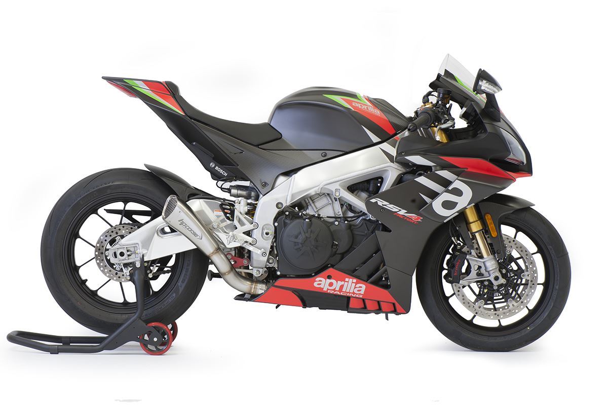 HP CORSE Aprilia RSV4 (19/20) Slip-on Exhaust "Hydroform Short Satin" (racing)