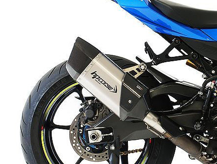 HP CORSE Suzuki GSX-R 1000 (17-20) Slip-on Exhaust "SP-3 Carbon Short 230 Titanium" (Racing)