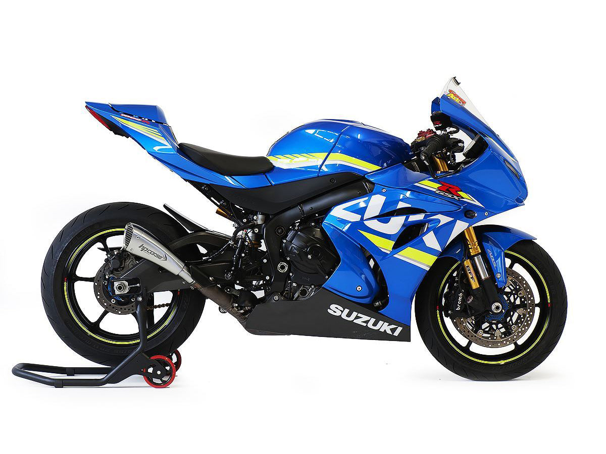 HP CORSE Suzuki GSX-R 1000 (17-20) Slip-on Exhaust "Hydroform Short R Inox Satin" (Racing)