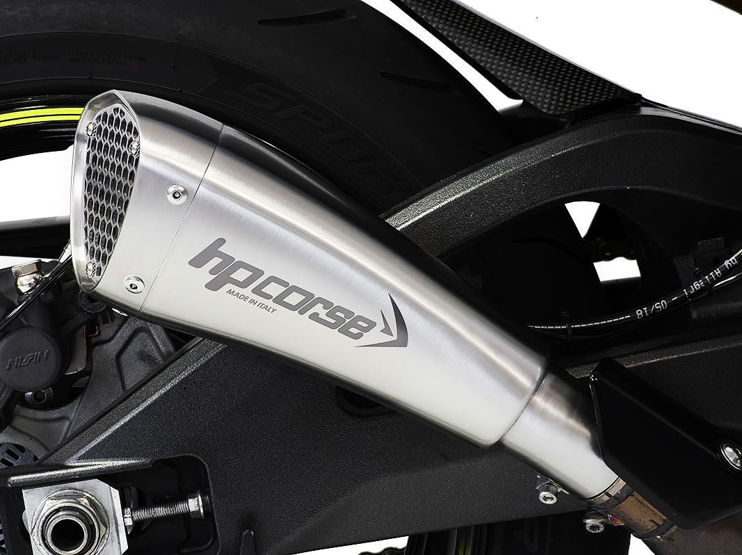 HP CORSE Suzuki GSX-R 1000 (17-20) Slip-on Exhaust "Hydroform Short R Inox Satin" (Racing)