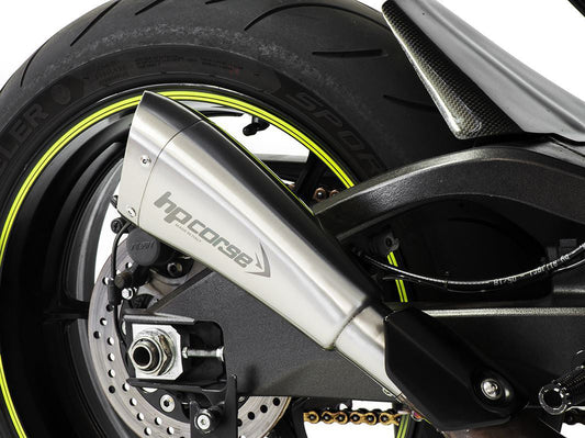 HP CORSE Suzuki GSX-R 1000 (17-20) Slip-on Exhaust "Hydroform Short R Inox Satin" (Racing)