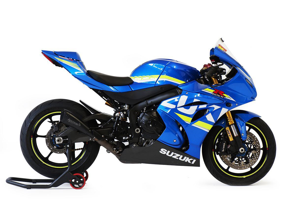 HP CORSE Suzuki GSX-R 1000 (17-20) Slip-on Exhaust "Hydroform Short R Ceramic Black" (Racing)