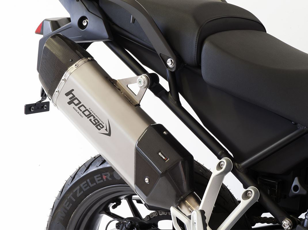 HP CORSE Triumph Tiger 900 (2021+) Slip-on Exhaust "SP-3 Carbon 350 Titanium" (Euro 5)