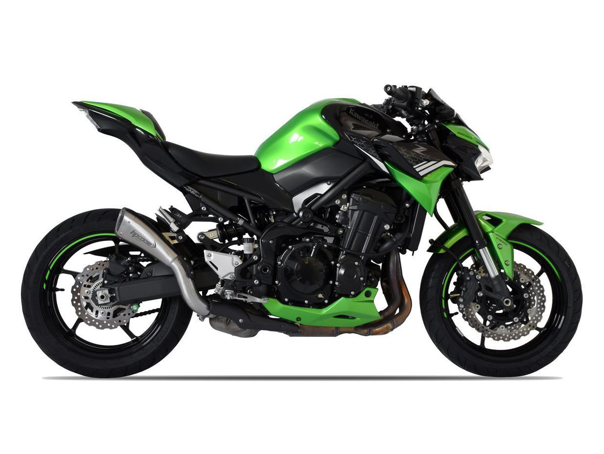 HP CORSE Kawasaki Z900 (2020+) Slip-on Exhaust "Hydroform Short R Inox Satin" (Euro 4/5)