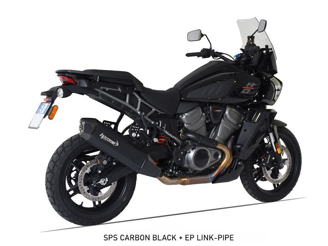 HP CORSE Harley-Davidson Pan America 1250 / Special (2022+) Slip-on Exhaust "SPS Carbon Matt Black Ceramic" (Euro 5)