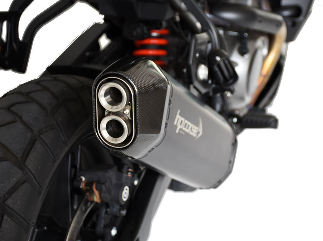 HP CORSE Harley-Davidson Pan America 1250 / Special (2022+) Slip-on Exhaust "SPS Carbon Matt Black Ceramic" (Euro 5)