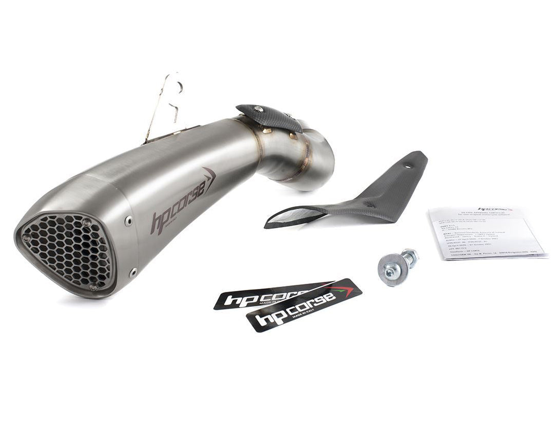 HP CORSE Kawasaki Z900 (2020+) Slip-on Exhaust "Hydroform Short R Inox Satin" (Euro 4/5)