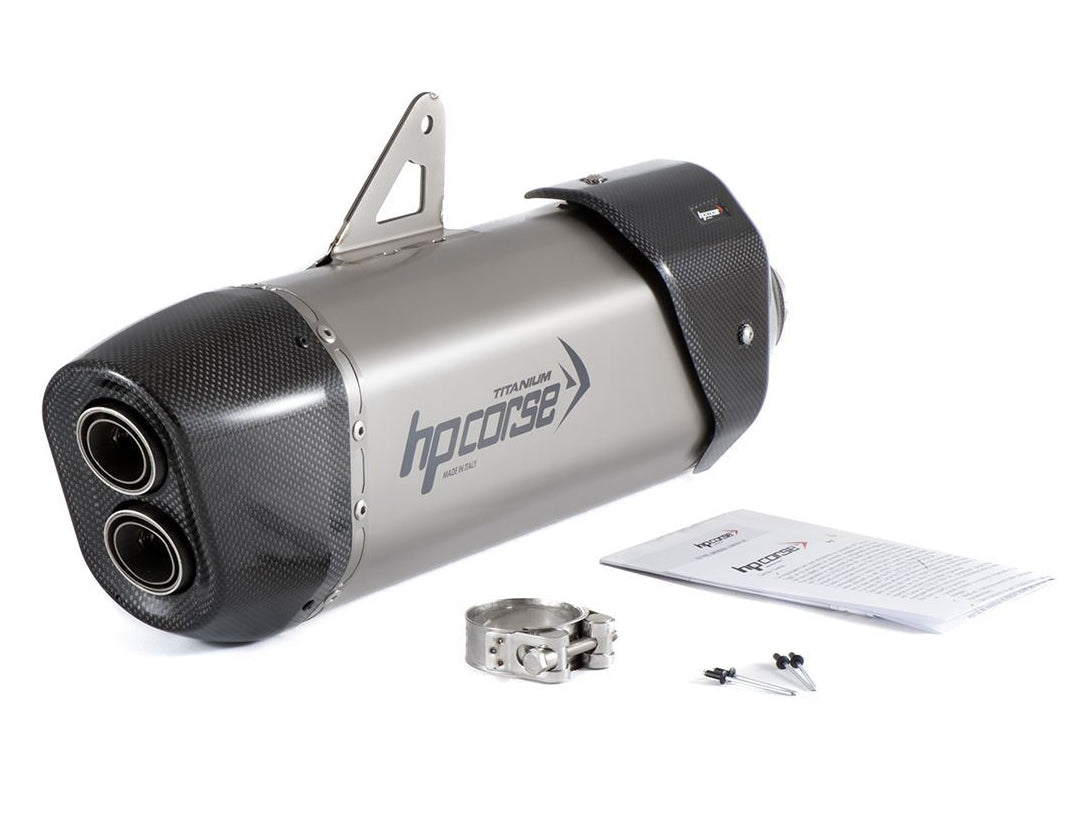 HP CORSE Triumph Tiger 900 (2021+) Slip-on Exhaust "SP-3 Carbon 350 Titanium" (Euro 5)