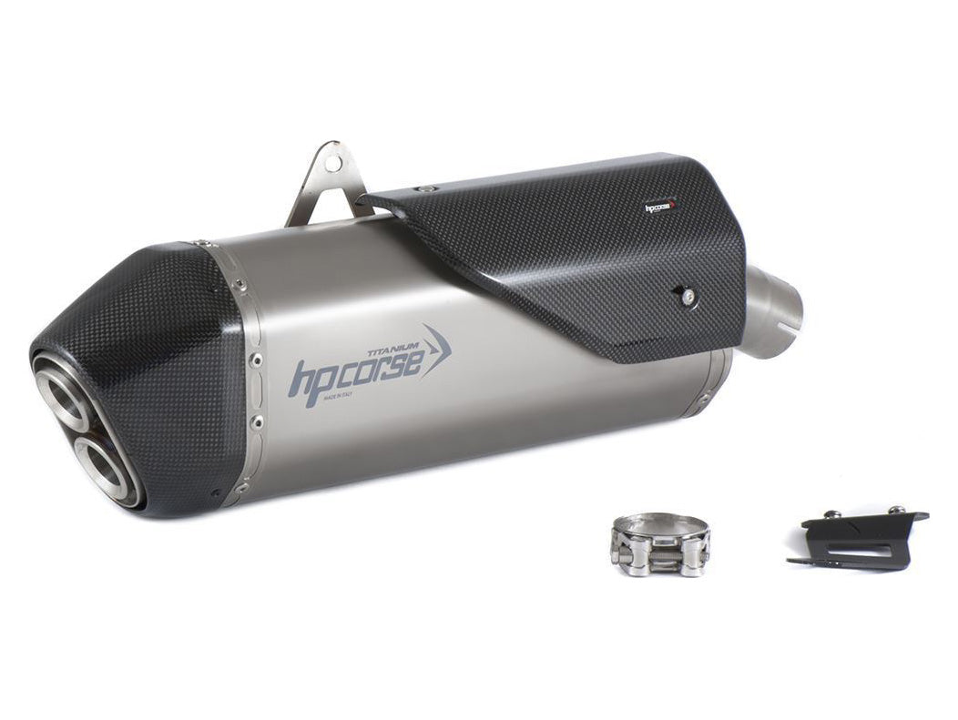 HP CORSE Aprilia Tuareg 660 (2022+) Slip-on Exhaust "SPS Carbon 350 Titanium" (Euro5)