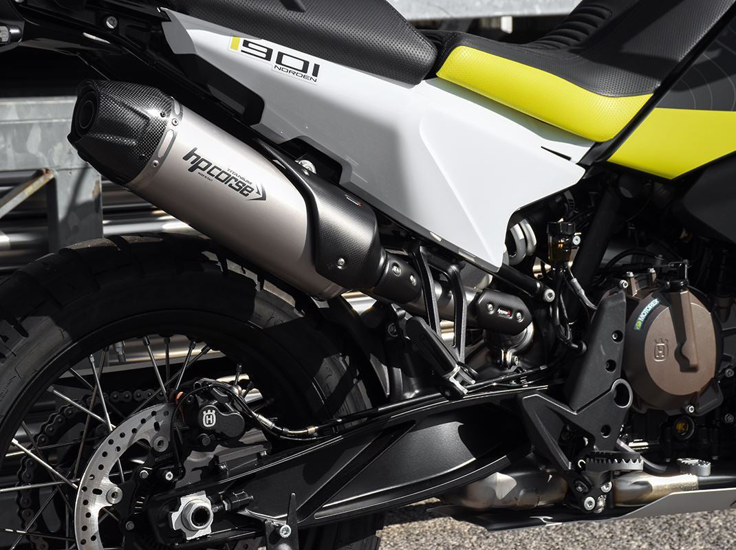 HP CORSE Husqvarna Norden 901 (2022+) Slip-on Exhaust "SP-1 Carbon Short Titanium" (Euro 5)