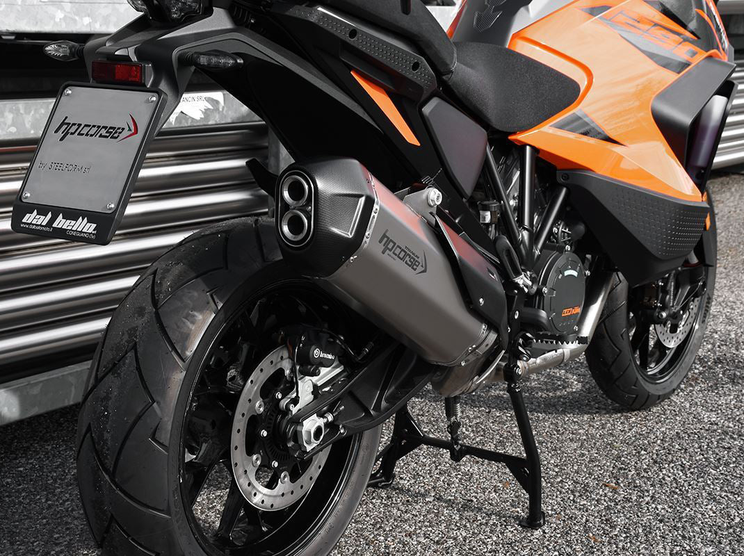 HP CORSE KTM 1290 Super Adventure Slip-on Exhaust "SPS Carbon RR Titanium" (Euro 5)