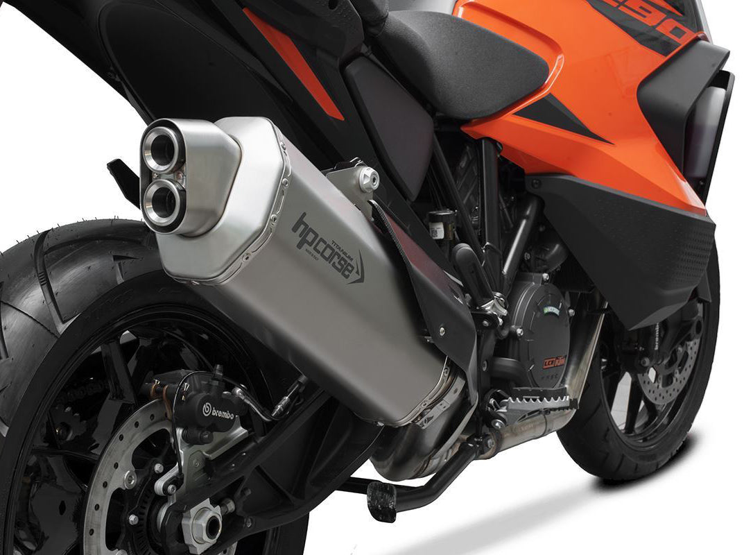 HP CORSE KTM 1290 Super Adventure Slip-on Exhaust "4-Track RR Titanium" (Euro 5)