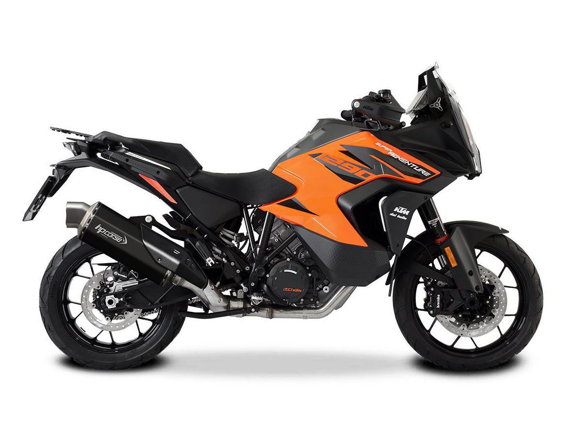 HP CORSE KTM 1290 Super Adventure Slip-on Exhaust "4-Track RR Black Titanium" (Euro 5)