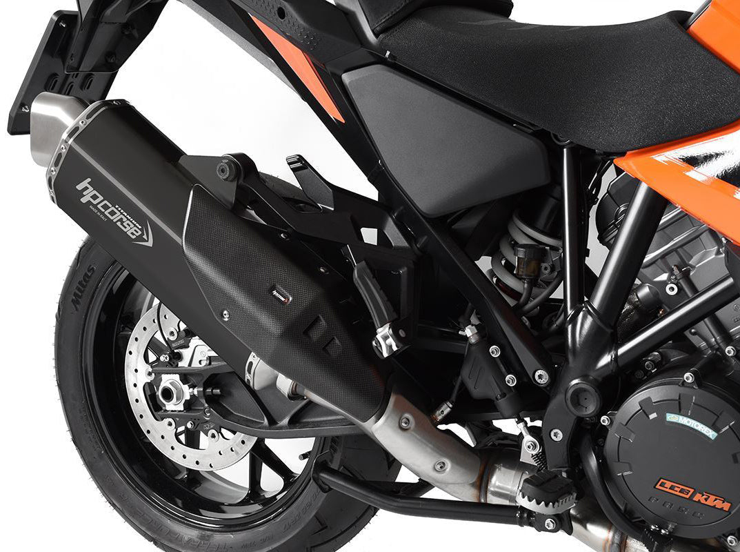 HP CORSE KTM 1290 Super Adventure Slip-on Exhaust "4-Track RR Black Titanium" (Euro 5)