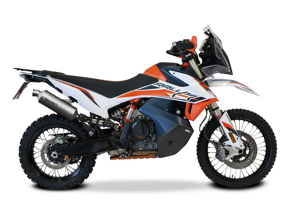 HP CORSE KTM 890 Adventure (2021+) Slip-on Exhaust "SP-1 Short Titanium" (Euro 5)