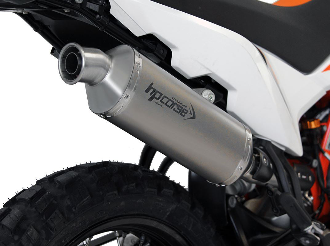 HP CORSE KTM 890 Adventure (2021+) Slip-on Exhaust "SP-1 Short Titanium" (Euro 5)