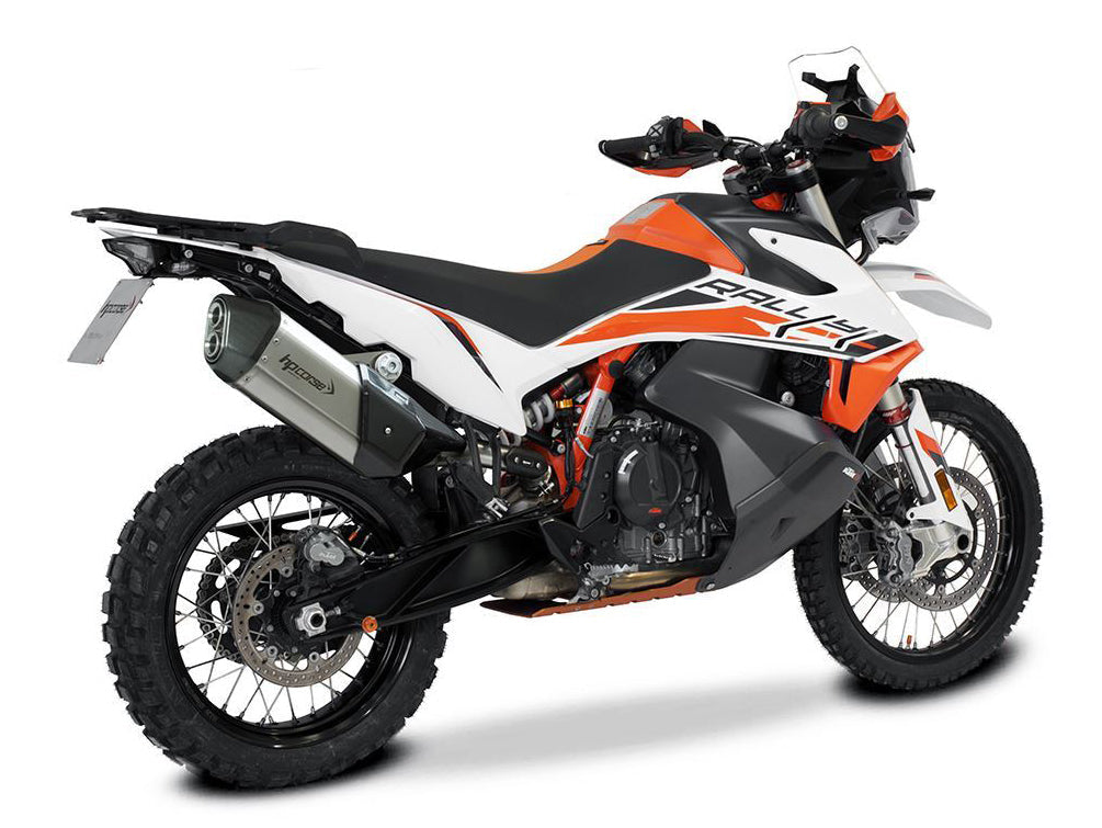 HP CORSE KTM 890 Adventure (2021+) Slip-on Exhaust "SPS Carbon Short Titanium" (Euro 5)