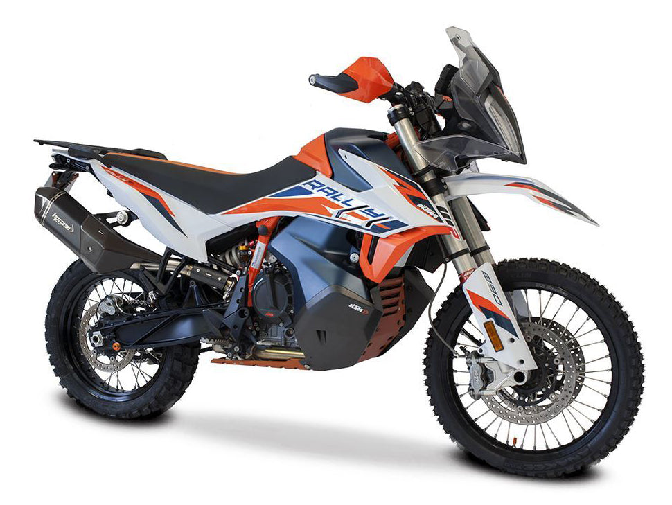 HP CORSE KTM 890 Adventure (2021+) Slip-on Exhaust "SPS Carbon Short Inox Black" (Euro 5)