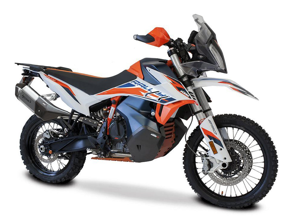 HP CORSE KTM 890 Adventure (2021+) Slip-on Exhaust "SPS Carbon Short Inox Satin" (Euro 5)