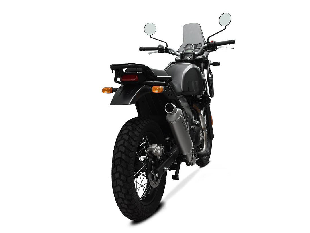 HP CORSE Royal Enfield Himalayan (2016+) Slip-on Exhaust "SP-1 Short Rally Titanium" (Racing)