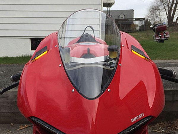 NEW RAGE CYCLES Ducati Panigale 1299 LED Mirror Block-off Turn Signals