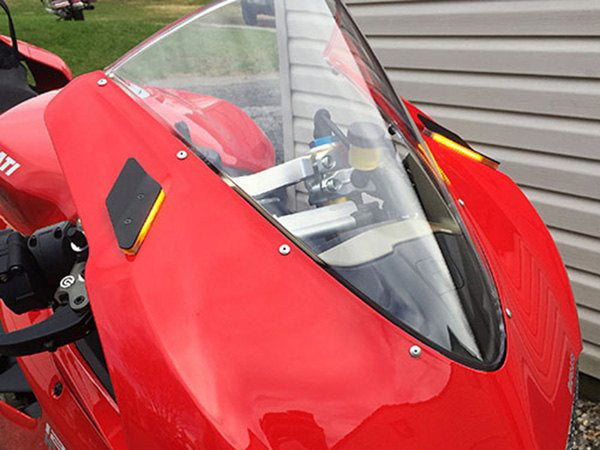 NEW RAGE CYCLES Ducati Panigale 1299 LED Mirror Block-off Turn Signals