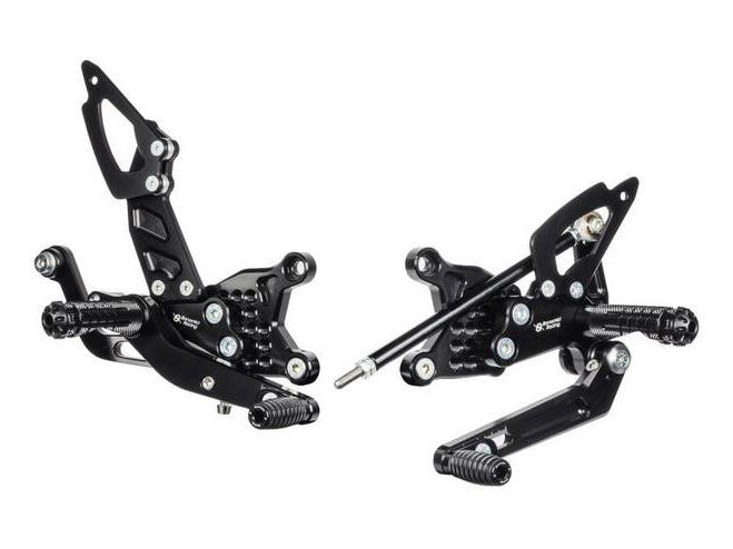 A005SR - BONAMICI RACING Aprilia RSV4 / Tuono V4 (2017+) Adjustable Rearset (racing; with brake light kit) – Accessories in the 2WheelsHero Motorcycle Aftermarket Accessories and Parts Online Shop