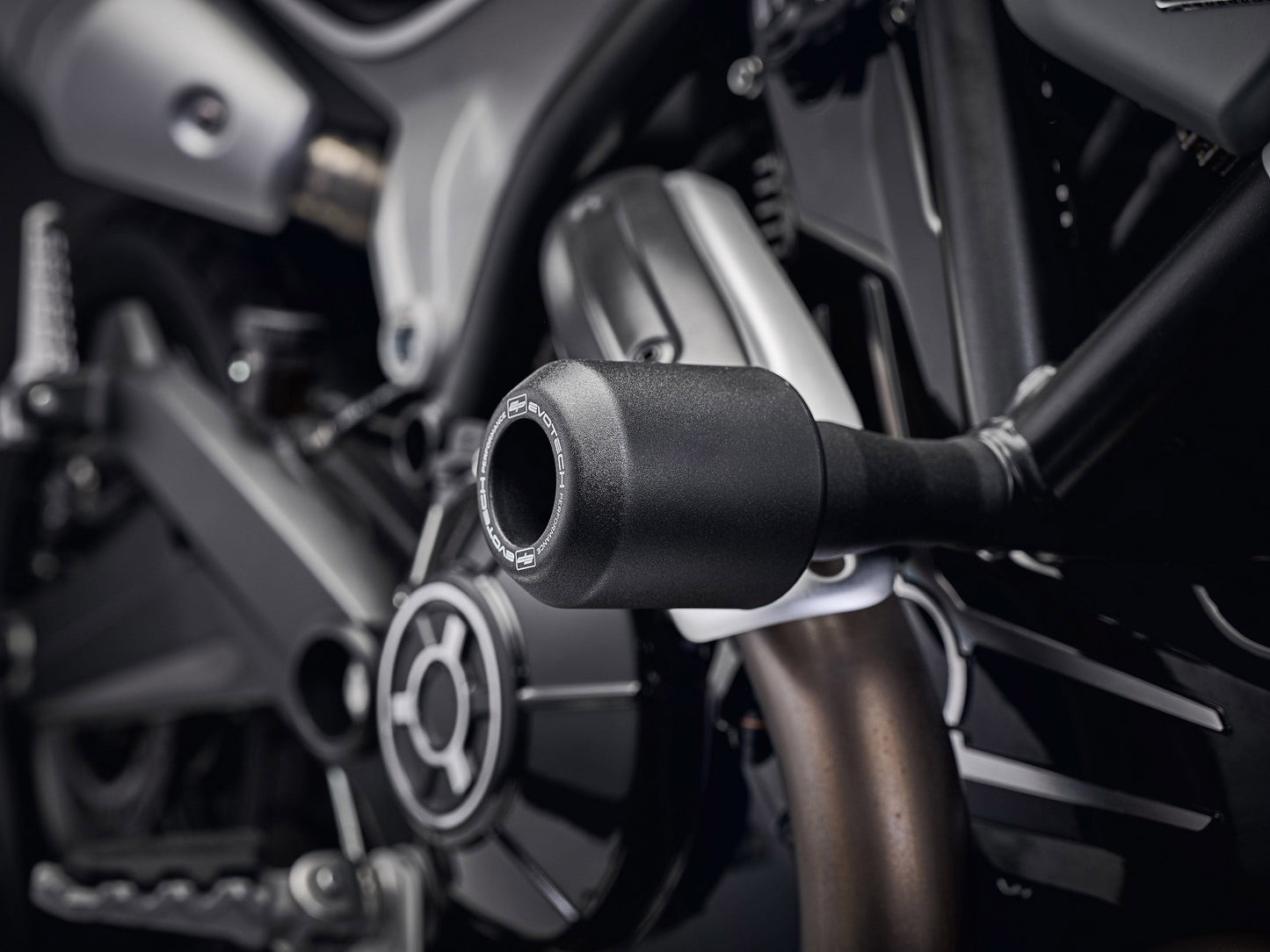 EVOTECH Ducati Scrambler 1100 (2018+) Frame Crash Protection Sliders