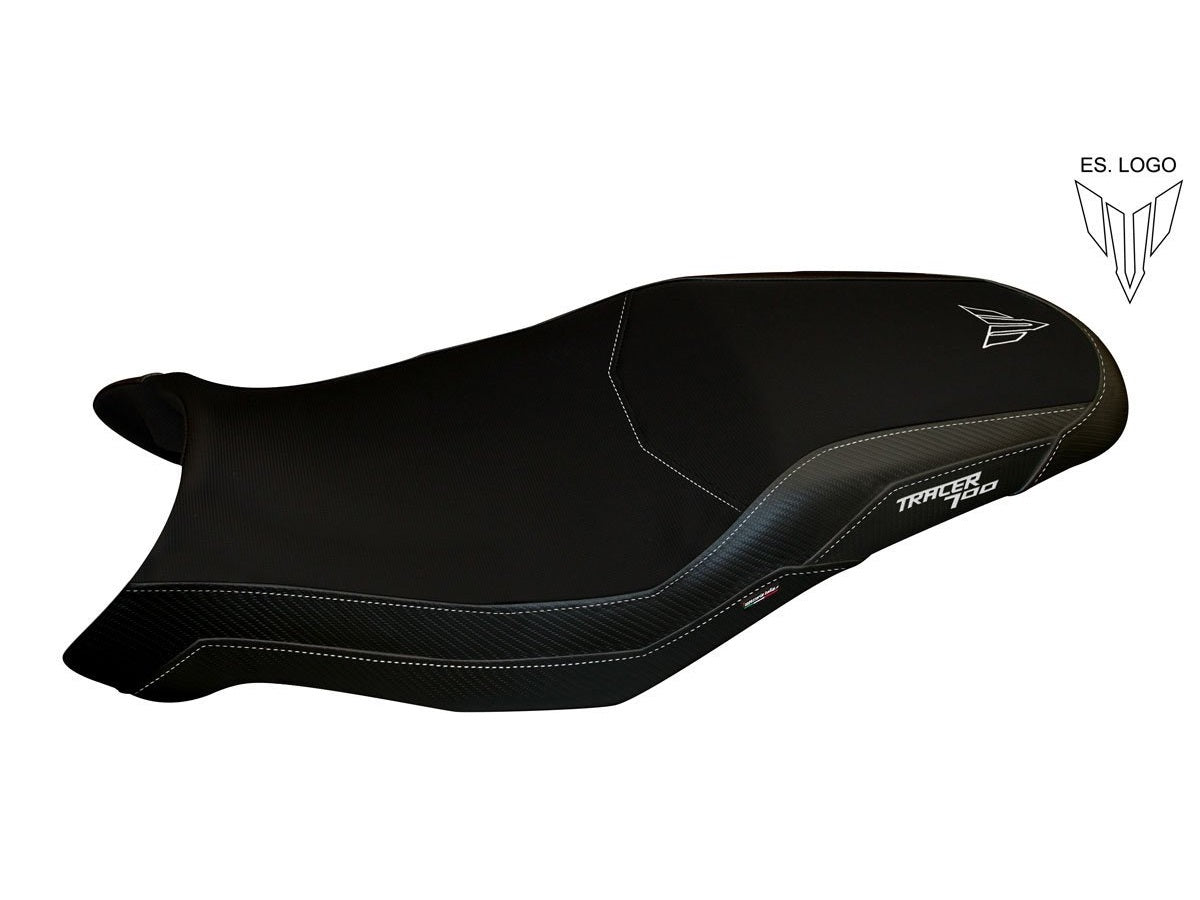 TAPPEZZERIA ITALIA Yamaha Tracer 7 (2021+) Seat Cover "Namibe Total Black"