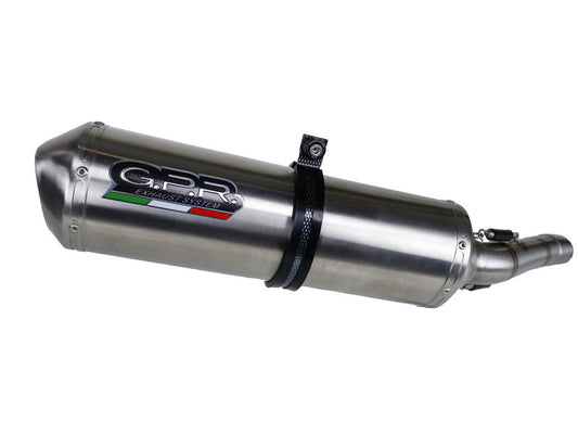 GPR BMW F650GS Twin (08/12) Slip-on Exhaust "Satinox" (EU homologated)