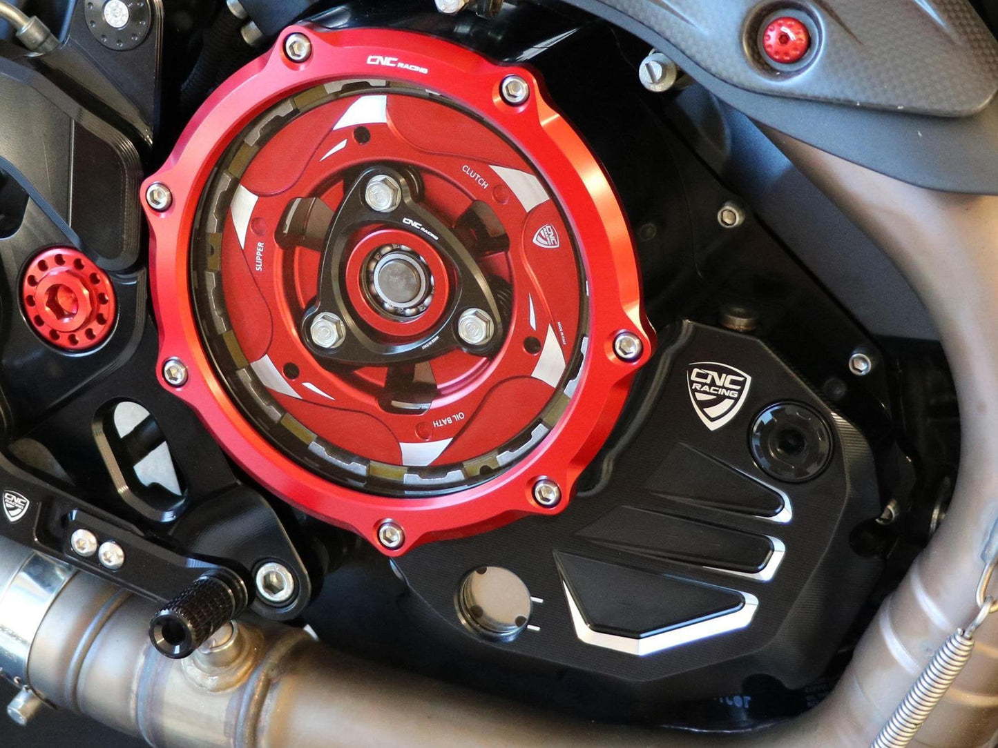 CA501 - CNC RACING Ducati Oil Bath Clear Clutch Cover