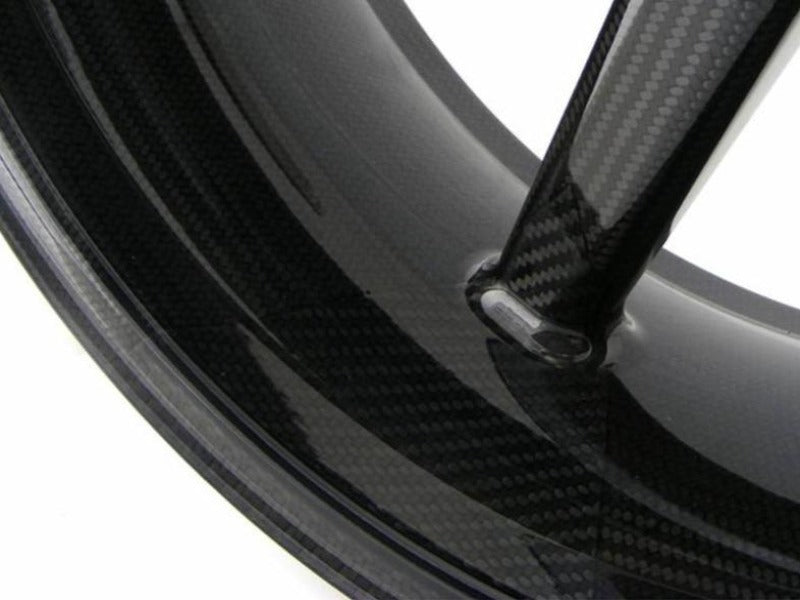 BST Kawasaki ZX-10R (11/...) Carbon Wheel "Mamba TEK" (front, 7 straight spokes, black hubs)